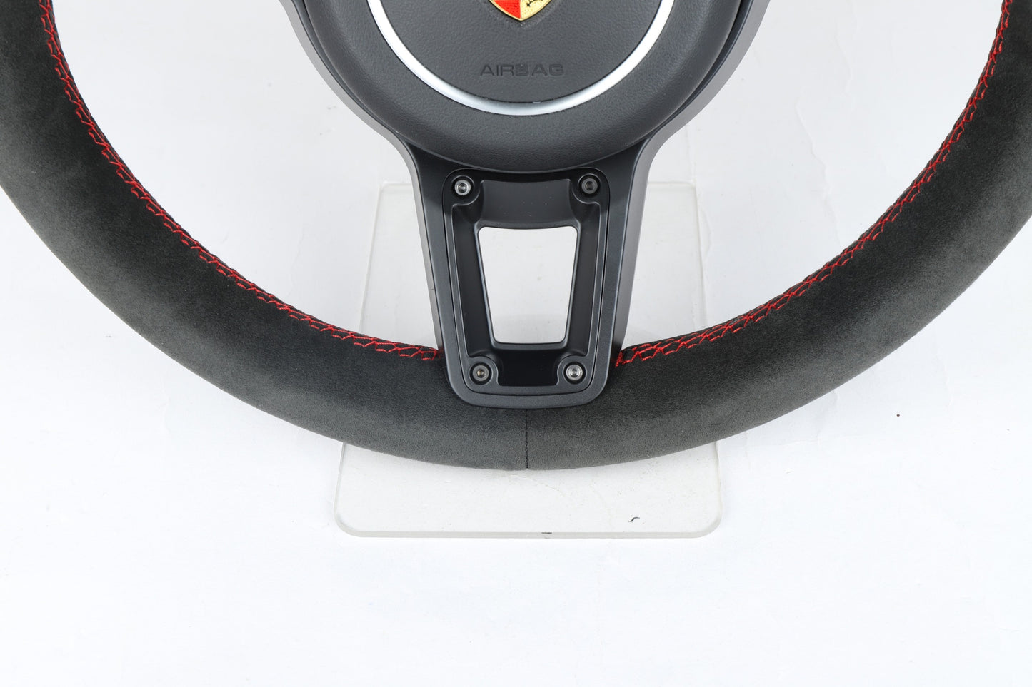 Made to Order Lwerks Porsche 991.2 Full Alcantara Wheel/ Red Stitching Conversion Manual ALL MODELS