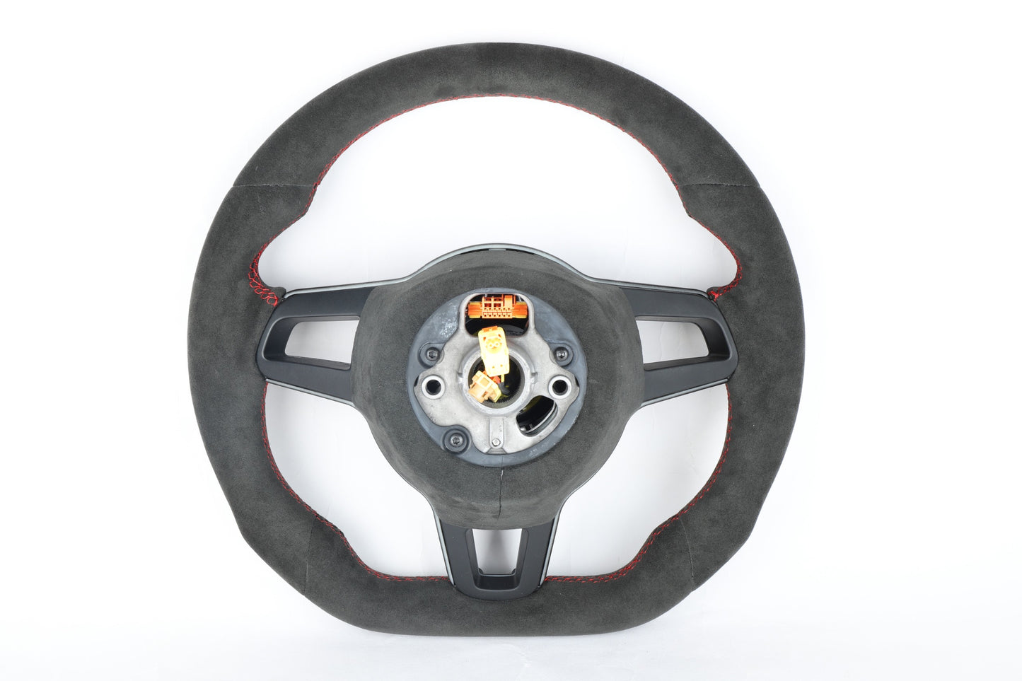 Made to order Lwerks Porsche 991.2/997/987/981 Sport Style Alcantara/Red Stitch Wheel Conversion Manual