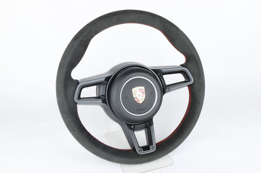 Made to Order Lwerks Porsche 991.2 Full Alcantara Wheel/ Red Stitching Conversion Manual ALL MODELS