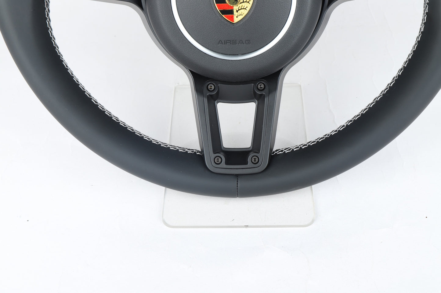 Made to order Lwerks Porsche 991.2/997/987/981 Full Leather/ White Stitch Steering Wheel Conversion/ Pdk