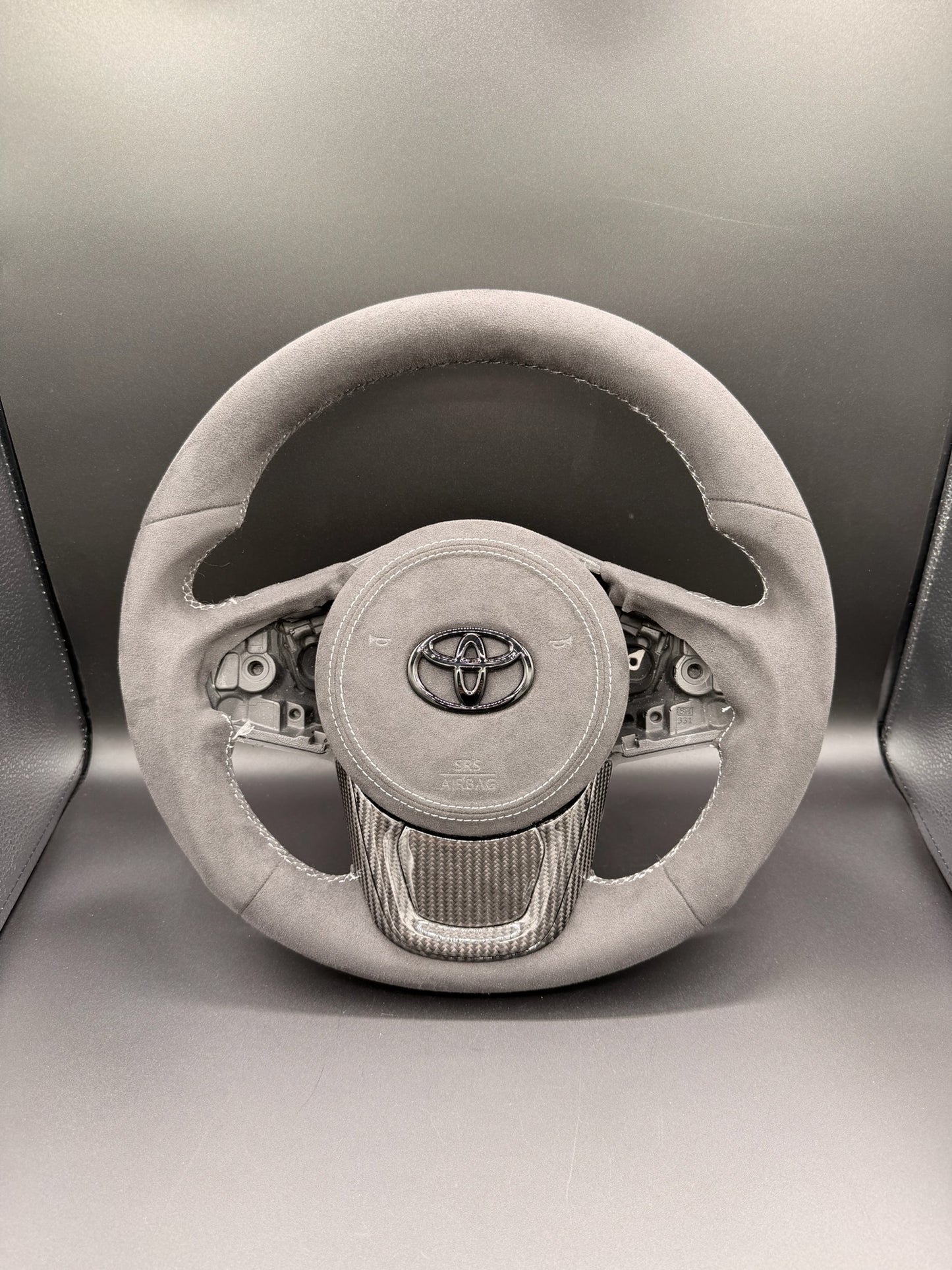 Made To Order Toyota Supra Full Alcantara Steering Wheel