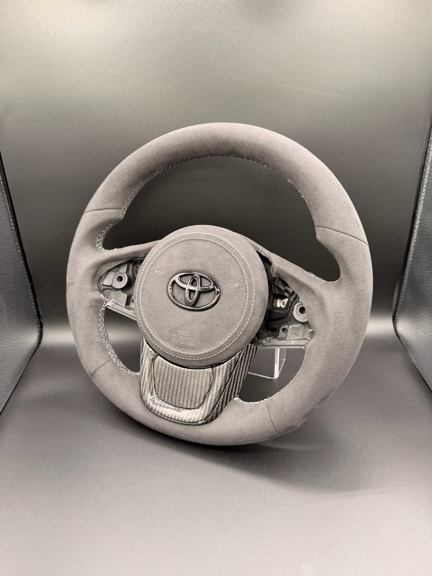 Made To Order Toyota Supra Full Alcantara Steering Wheel