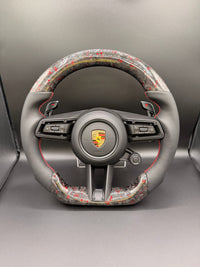 IN STOCK Carbon Fiber Porsche 991.1/997/987/981/991.2->992 Conversion Steering Wheel With Airbag