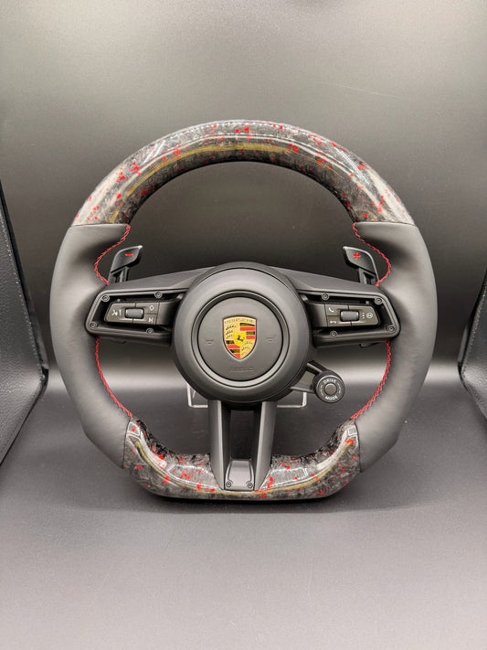 IN STOCK Carbon Fiber Porsche 991.1/997/987/981/991.2->992 Conversion Steering Wheel With Airbag