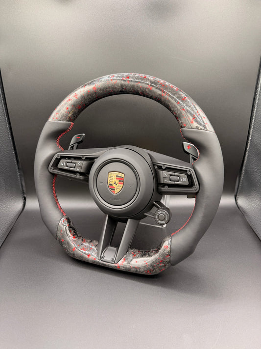 IN STOCK Carbon Fiber Porsche 991.1/997/987/981/991.2->992 Conversion Steering Wheel With Airbag