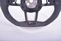 In stock Audi R8 Full Alcantara steering wheel / White Stitching / Carbon