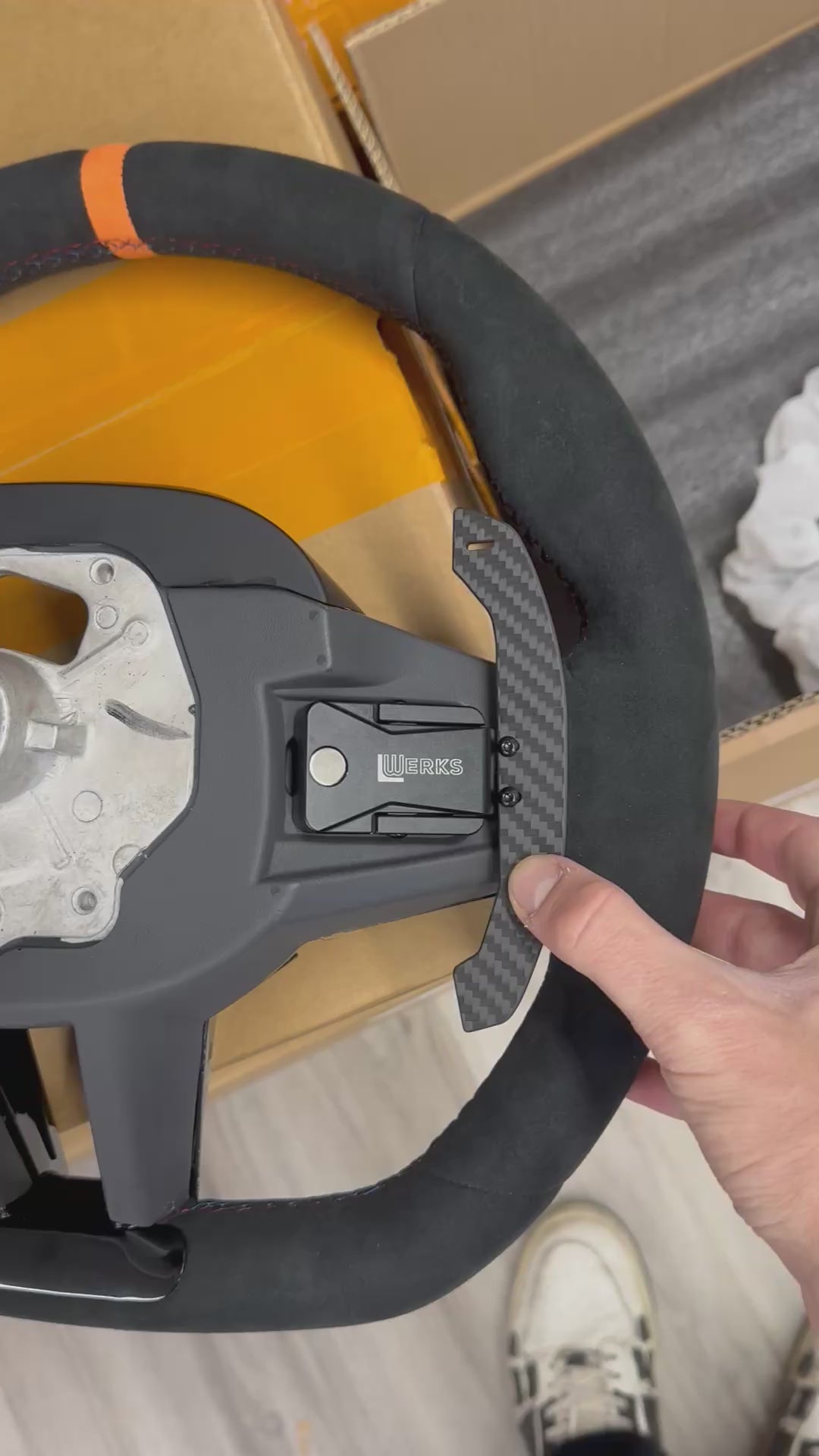 Lwerks BMW G-series/ A90 Supra Magnetic Paddle Shifters – Leather